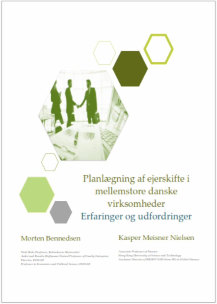 Forsidefoto af rapporten Planlægning af ejerskifte i mellemstore danske virksomheder